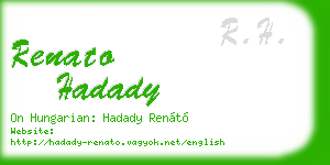 renato hadady business card