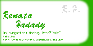 renato hadady business card